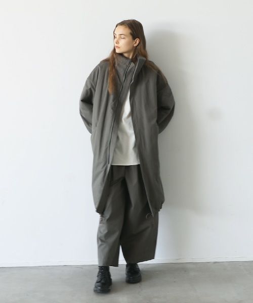 VU.ヴウ.flight coat-FINX COTTON vu-a23-b22[DARK KHAKI]