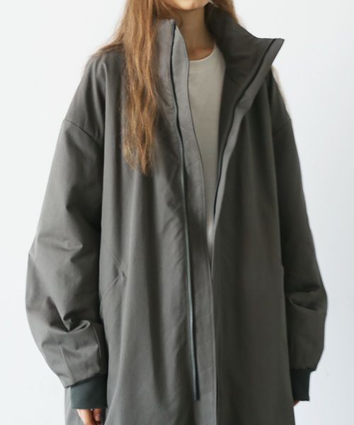 VU.ヴウ.flight coat-FINX COTTON vu-a23-b22[DARK KHAKI]