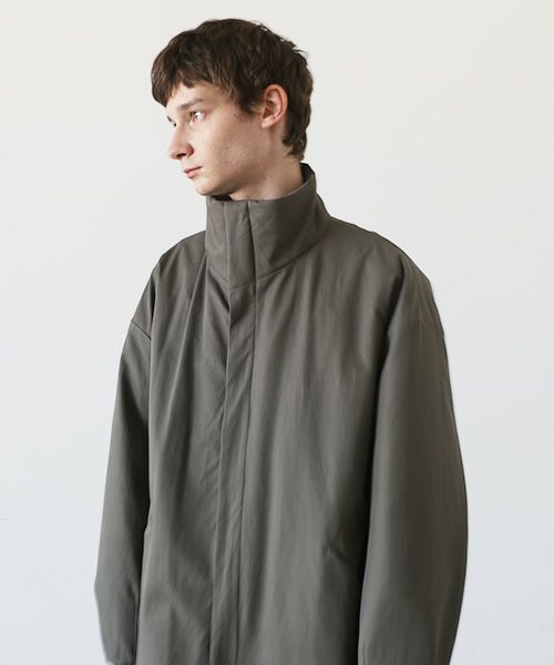 VU.ヴウ.flight coat-FINX COTTON vu-a23-b22[DARK KHAKI]