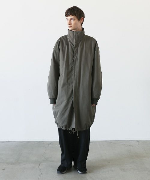 VU.ヴウ.flight coat-FINX COTTON vu-a23-b22[DARK KHAKI]