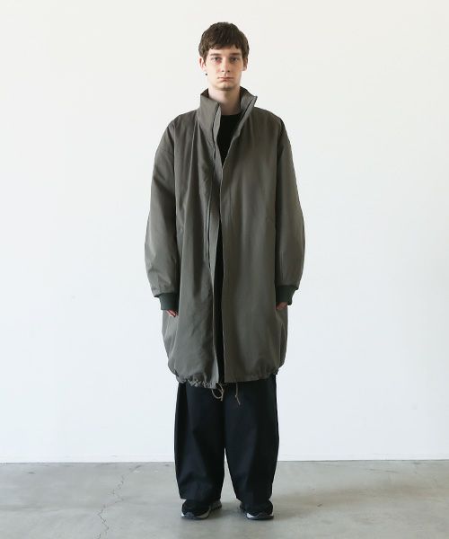 VU.ヴウ.flight coat-FINX COTTON vu-a23-b22[DARK KHAKI]