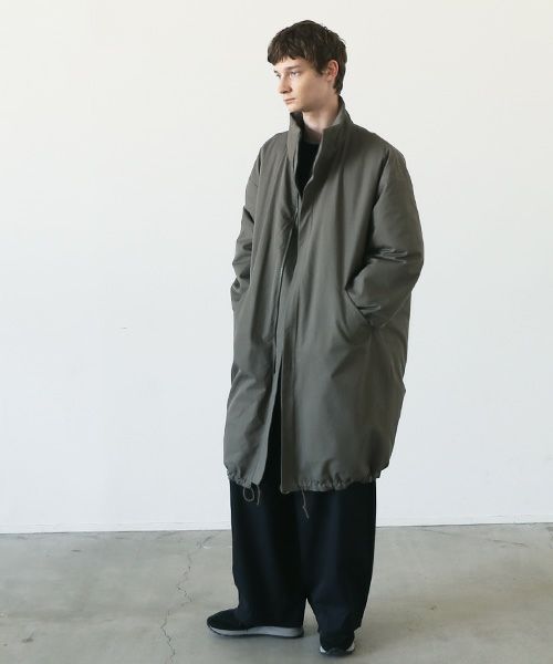 VU.ヴウ.flight coat-FINX COTTON vu-a23-b22[DARK KHAKI]