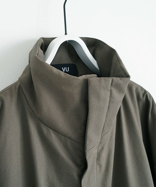 VU.ヴウ.flight coat-FINX COTTON vu-a23-b22[DARK KHAKI]