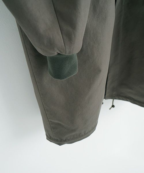 VU.ヴウ.flight coat-FINX COTTON vu-a23-b22[DARK KHAKI]
