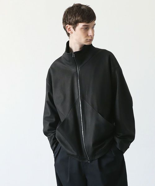 VU.ヴウ.deer leather stand collar bluson vu-a23-b25[BLACK]