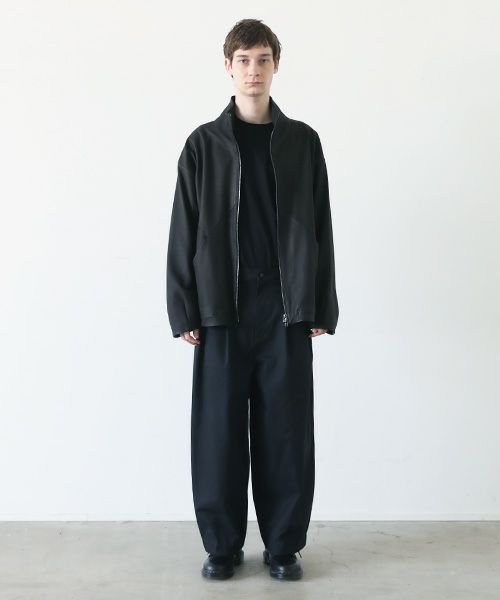 VU.ヴウ.deer leather stand collar bluson vu-a23-b25[BLACK]