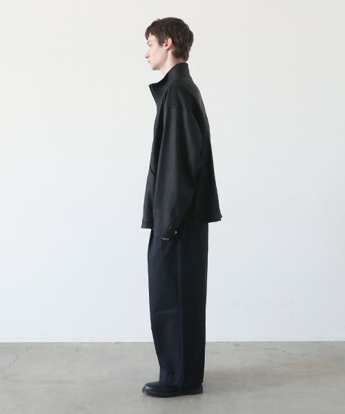 VU.ヴウ.deer leather stand collar bluson vu-a23-b25[BLACK]