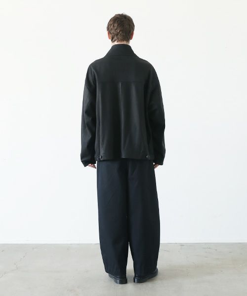VU.ヴウ.deer leather stand collar bluson vu-a23-b25[BLACK]