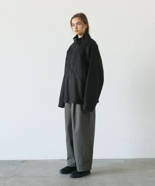 VU.ヴウ.deer leather stand collar bluson vu-a23-b25[BLACK]