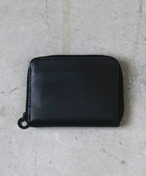 VU PRODUCTヴウプロダクトcow leather zip wallet [BLACK] vu-product-B13 ワックスレザージップウォレット 栃木ワックスレザー　タンニンレザー　革財布