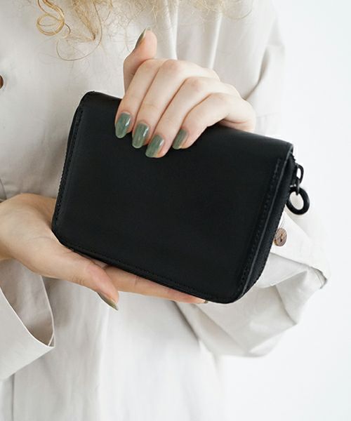 VU PRODUCT ヴウプロダクト cow leather zip wallet [BLACK] vu-product-B13 ワックスレザージップウォレット　栃木レザー財布