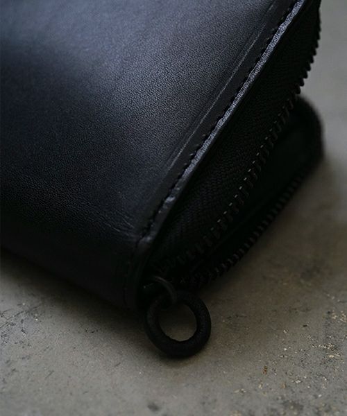 VU PRODUCT ヴウプロダクト cow leather zip wallet [BLACK] vu-product-B13 ワックスレザージップウォレット　栃木レザー財布