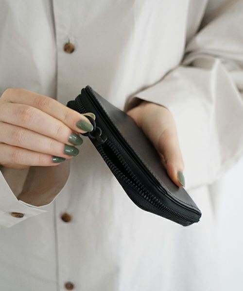 VU PRODUCT ヴウプロダクト cow leather zip wallet [BLACK] vu-product-B13 ワックスレザージップウォレット　栃木レザー財布