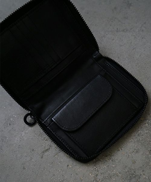 VU PRODUCT ヴウプロダクト cow leather zip wallet [BLACK] vu-product-B13 ワックスレザージップウォレット　栃木レザー財布