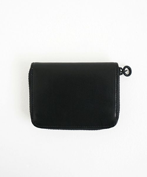 VU PRODUCT ヴウプロダクト cow leather zip wallet [BLACK] vu-product-B13 ワックスレザージップウォレット　栃木レザー財布