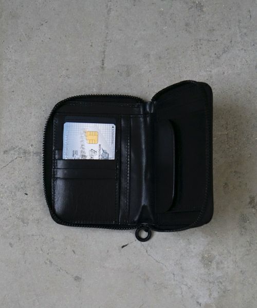 VU PRODUCT ヴウプロダクト cow leather zip wallet [BLACK] vu-product-B13 ワックスレザージップウォレット　栃木レザー財布