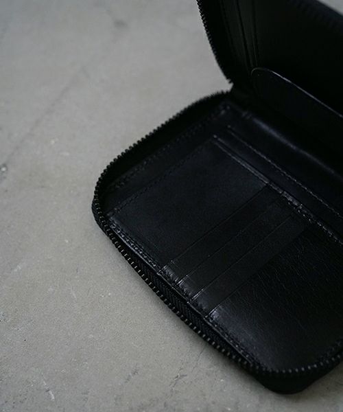 VU PRODUCT ヴウプロダクト cow leather zip wallet [BLACK] vu-product-B13 ワックスレザージップウォレット　栃木レザー財布