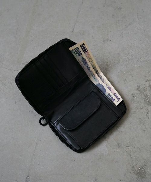 VU PRODUCT ヴウプロダクト cow leather zip wallet [BLACK] vu-product-B13 ワックスレザージップウォレット　栃木レザー財布