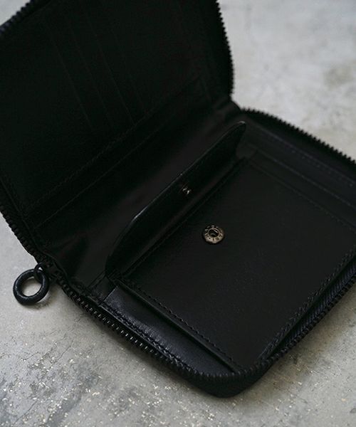 VU PRODUCT ヴウプロダクト cow leather zip wallet [BLACK] vu-product-B13 ワックスレザージップウォレット　栃木レザー財布