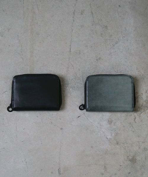 VU PRODUCT ヴウプロダクト WAX cow leather zip wallet [WAX BLACK] vu-product-B13 ワックスレザージップウォレット　栃木レザー財布