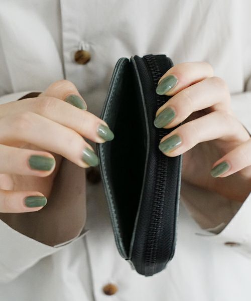 VU PRODUCT ヴウプロダクト WAX cow leather zip wallet [WAX BLACK] vu-product-B13 ワックスレザージップウォレット　栃木レザー財布