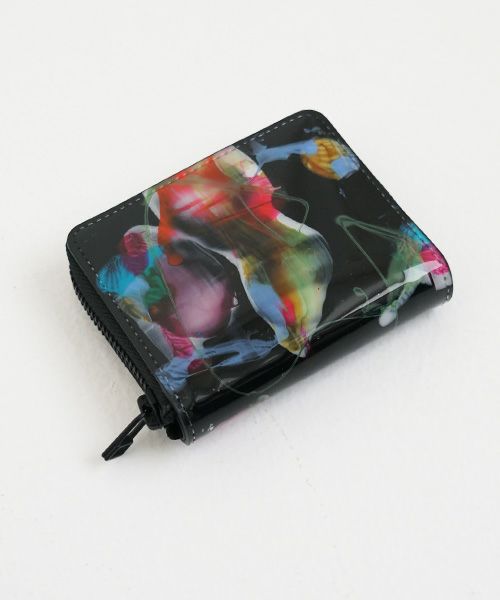 macromauro マクロマウロ PAINT WALLET O [BLACK] ペイントウォレット