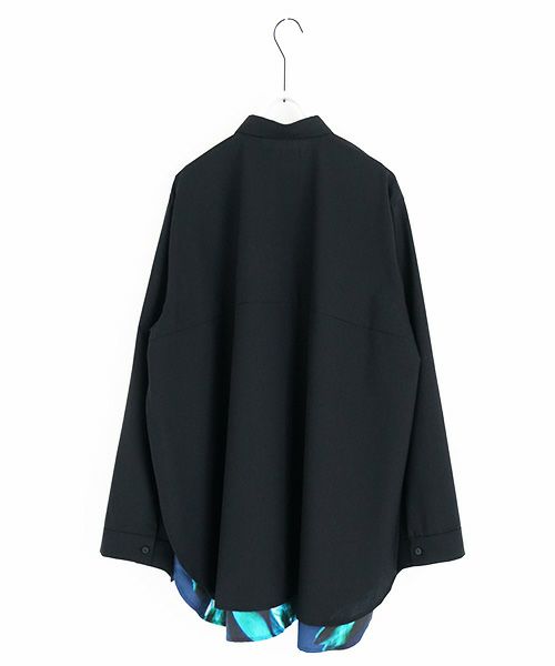 VUy.ヴウワイ.two slit shirt vuy-a23-s01[BLACK×PAINT]