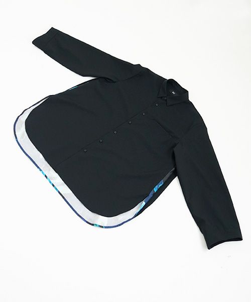 VUy.ヴウワイ.two slit shirt vuy-a23-s01[BLACK×PAINT]