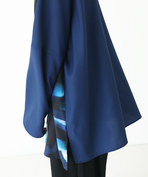 VUy.ヴウワイ.dolman shirt vuy-a23-s02[BLUE×PAINT]
