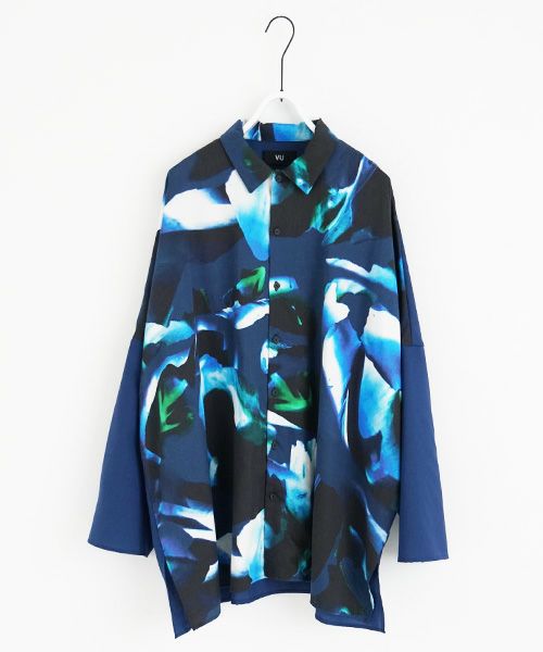 VUy.ヴウワイ.dolman shirt vuy-a23-s02[BLUE×PAINT]