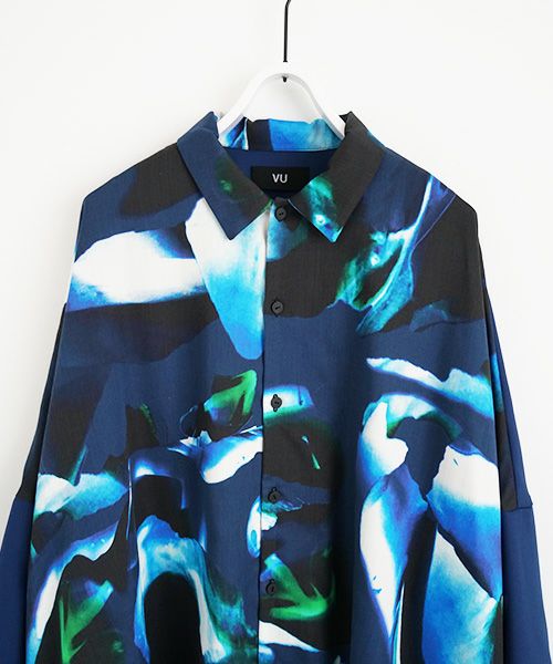 VUy.ヴウワイ.dolman shirt vuy-a23-s02[BLUE×PAINT]
