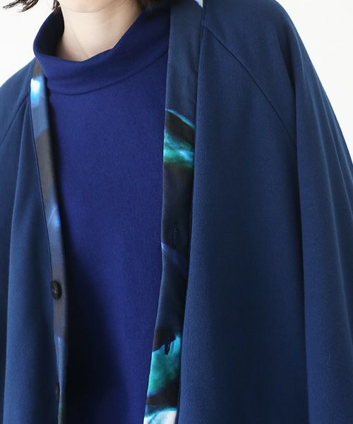 VUy.ヴウワイ.big cardigan vuy-a23-k03[BLUE×PAINT]