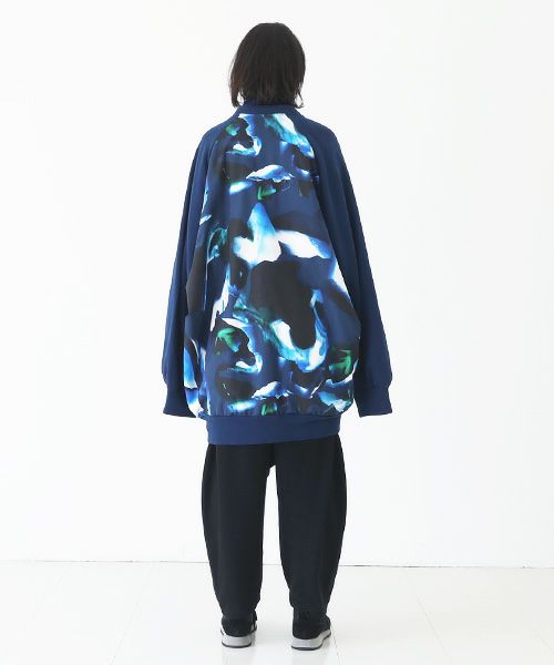 VUy.ヴウワイ.big cardigan vuy-a23-k03[BLUE×PAINT]