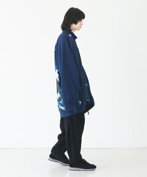 VUy.ヴウワイ.big cardigan vuy-a23-k03[BLUE×PAINT]