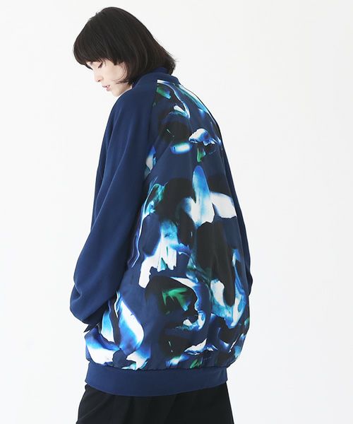 VUy.ヴウワイ.big cardigan vuy-a23-k03[BLUE×PAINT]