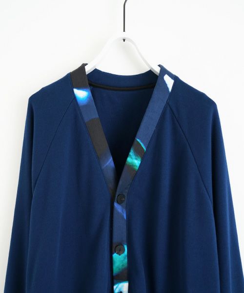 VUy.ヴウワイ.big cardigan vuy-a23-k03[BLUE×PAINT]