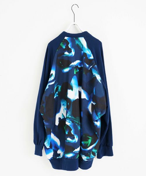 VUy.ヴウワイ.big cardigan vuy-a23-k03[BLUE×PAINT]