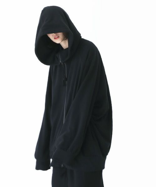 VUy.ヴウワイ.big hoody vuy-a23-k04[BLACK]