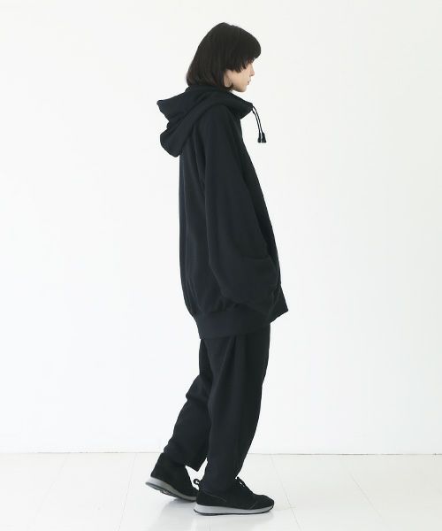 VUy.ヴウワイ.big hoody vuy-a23-k04[BLACK]
