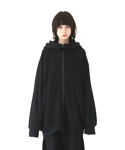 VUy.ヴウワイ.big hoody vuy-a23-k04[BLACK]