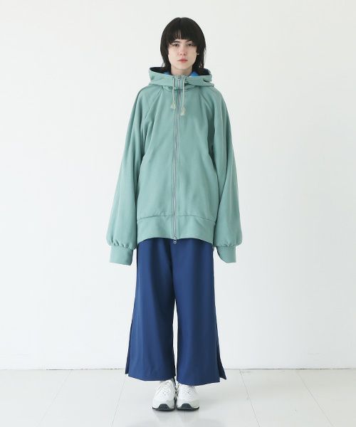 VUy.ヴウワイ.big hoody vuy-a23-k04[GREEN×PAINT]