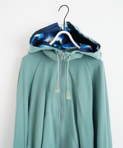 VUy.ヴウワイ.big hoody vuy-a23-k04[GREEN×PAINT]