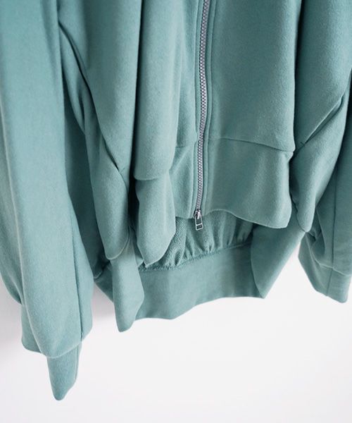 VUy.ヴウワイ.big hoody vuy-a23-k04[GREEN×PAINT]