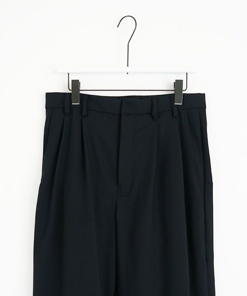 VUy.ヴウワイ.box slit pants vuy-a23-p02[BLACK×PAINT]