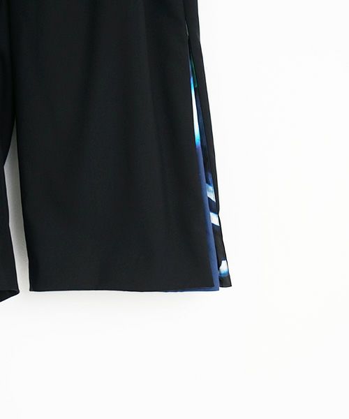 VUy.ヴウワイ.box slit pants vuy-a23-p02[BLACK×PAINT]