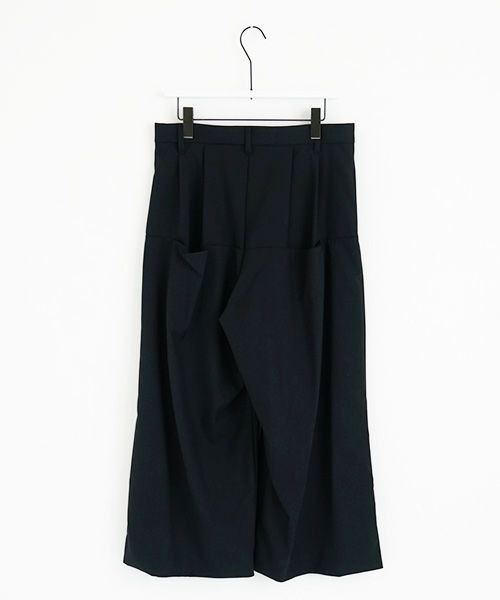 VUy.ヴウワイ.box slit pants vuy-a23-p02[BLACK×PAINT]