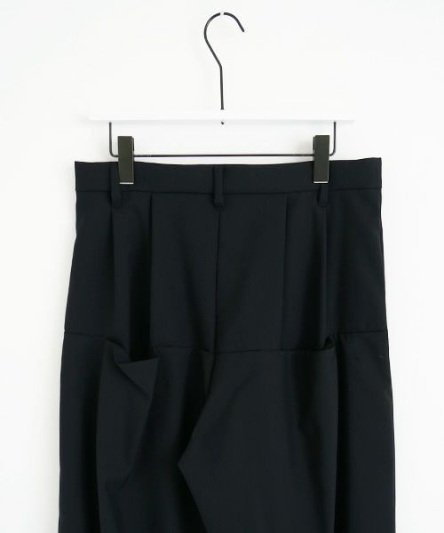 VUy.ヴウワイ.box slit pants vuy-a23-p02[BLACK×PAINT]
