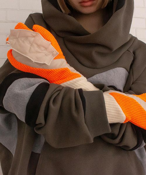 BALMUNG  バルムング.23AW01 フロウクロスフーディ[ダークカーキ]