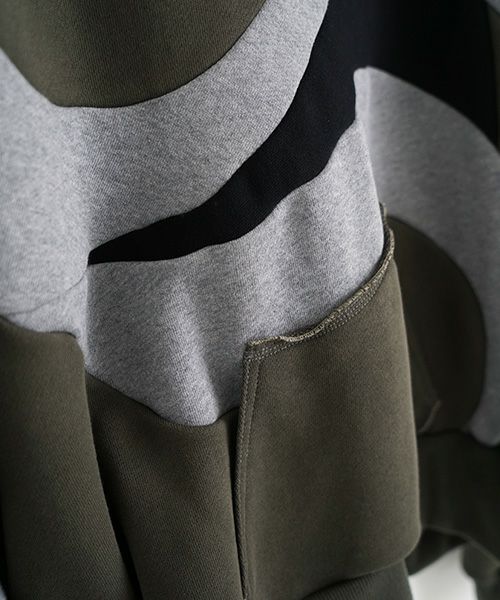 BALMUNG  バルムング.23AW01 フロウクロスフーディ[ダークカーキ]