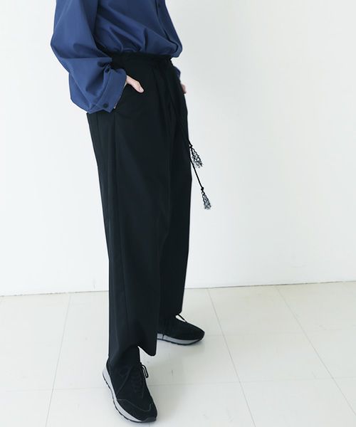 VUy.ヴウワイ.wide silhouette pants vuy-a23-p01[BLACK]